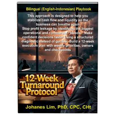 Dr.Johanes Lim, financial doctor, fractional ceo, contingency coaching no result no pay, double sales, double profit