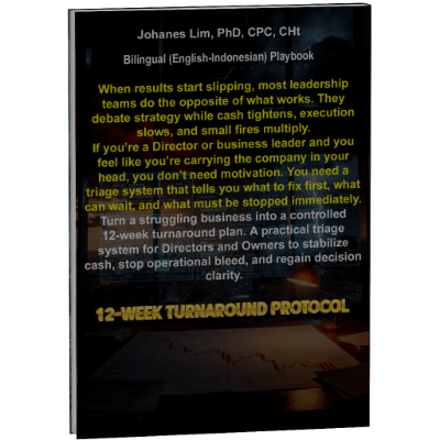 Dr.Johanes Lim, financial doctor, fractional ceo, contingency coaching no result no pay, double sales, double profit