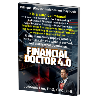 Bilingual Playbook FINANCIAL DOCTOR 4.0 Dr Johanes Lim 1, Dr.Johanes Lim, financial doctor, fractional ceo, contingency coaching no result no pay, double sales, double profit