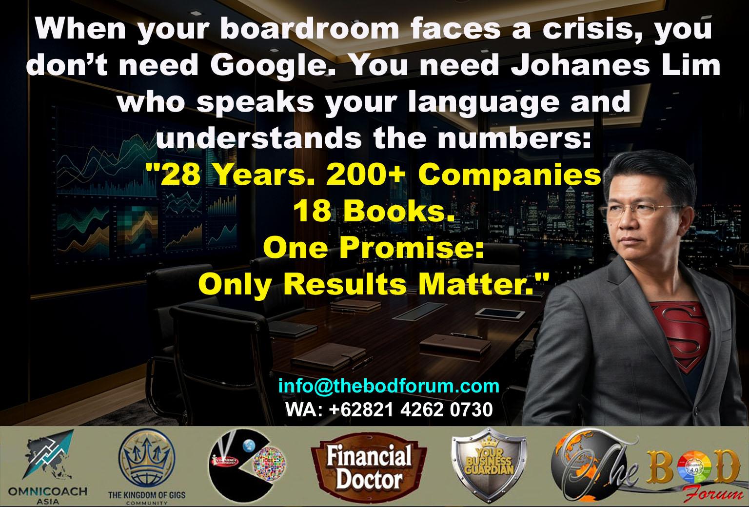 bod, c-level, ceo, executive coaching, dr johanes lim