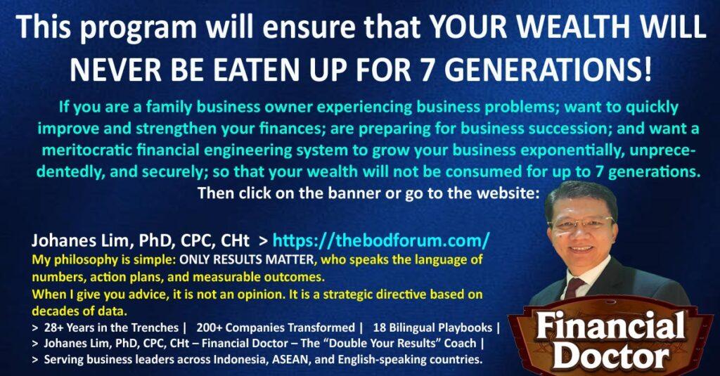 Financial Recovery, Cashflow problem, profit leak diagnosis, family business succession, mengatasi kerugian bisnis, mengatasi kesulitan keuangan, business turnaround expert