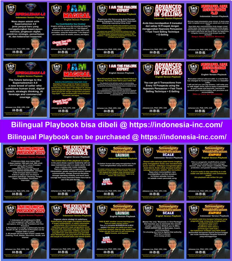 playbooks doctor Johanes Lim, solusi bisnis, profit bisnis, problem bisnis, Financial Doctor